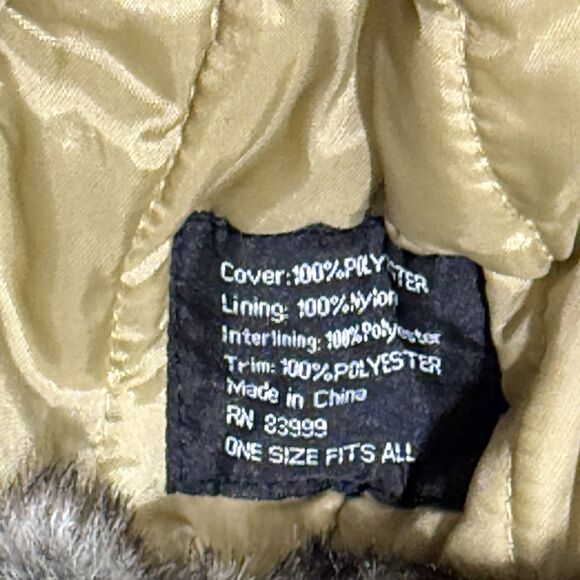 Trapper hat faux fur plaid one size - Picture 6 of 15